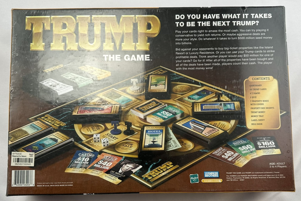 Trump : The Game par Parker Brothers Complet en très bon état Trump : The Game par Parker Brothers Complet en très bon état