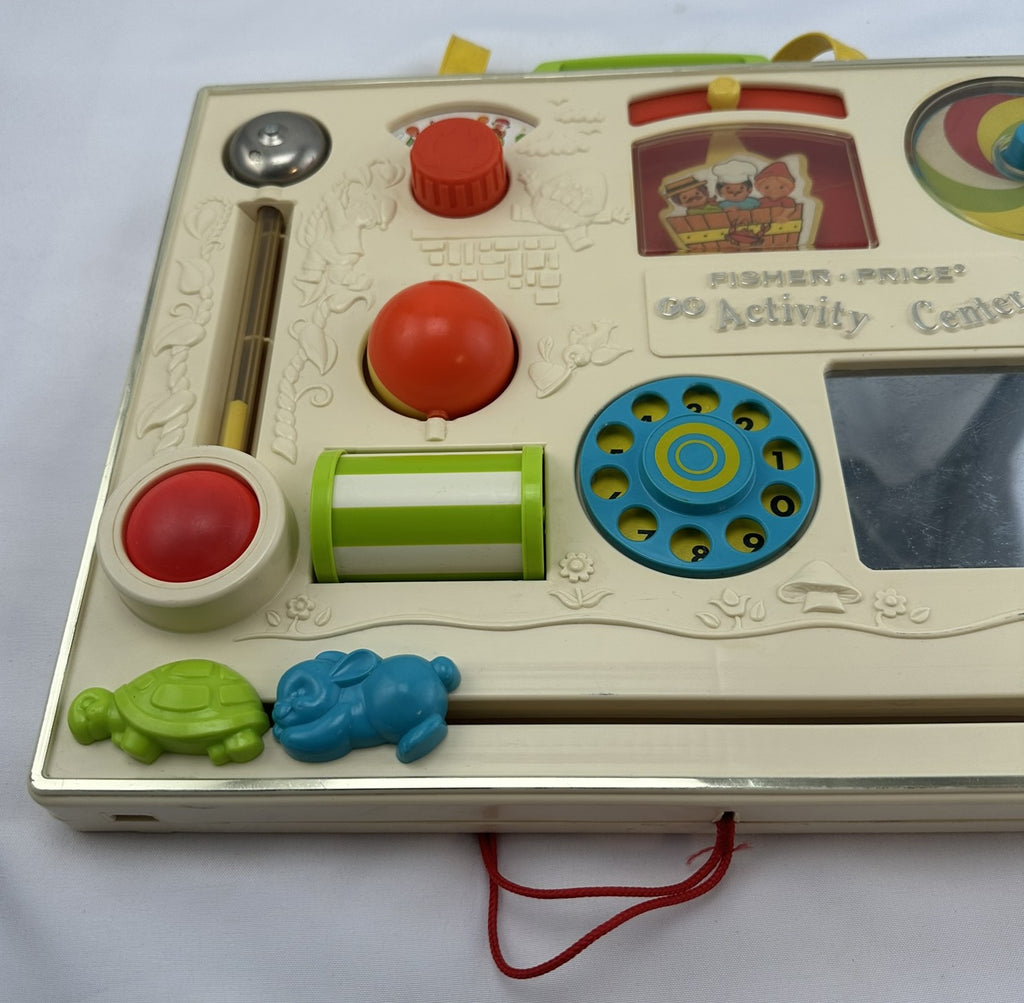 activity center baby box fisher price Crib Busy Box Activity Center - 1982 - Fisher Price - Great Condition