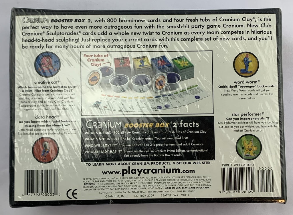 Cranium Booster Box 2 - 2002 - New Cranium Booster Box 2 - 2002 - New