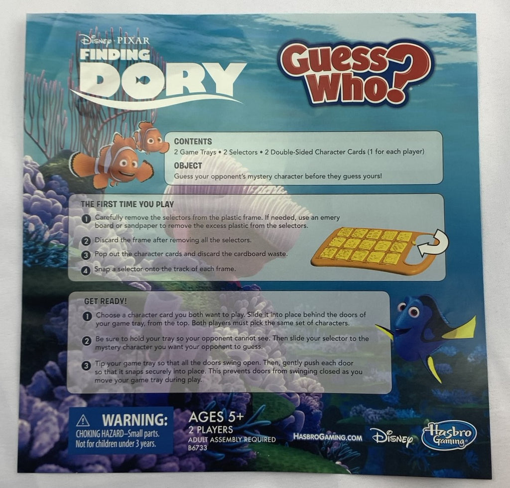Finding Dory Guess Who Game, in Penlan, Swansea