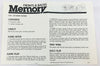 Memory Fronts and Backs Game - 1986 - Milton Bradley - Very Good Condition