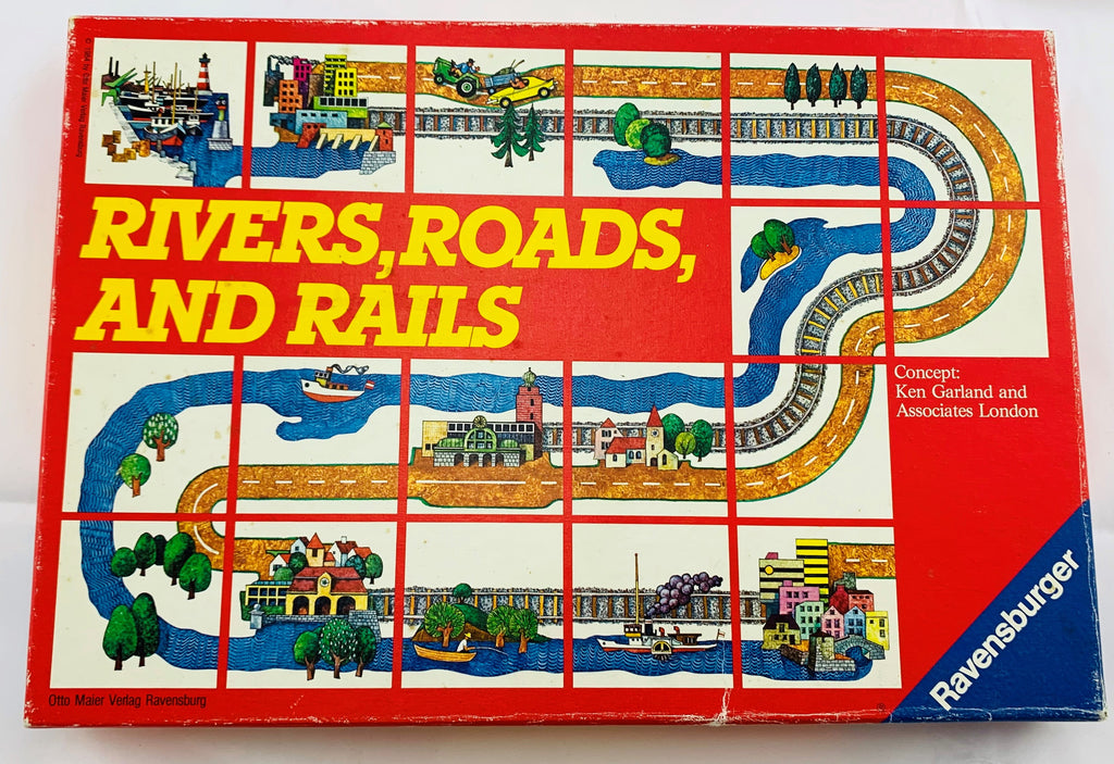 Rivers, Roads & Rails Game 1984 Ravensburger Great Condition