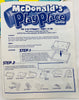 McDonald's Play Place Game - 2001 - Patch - Great Condition