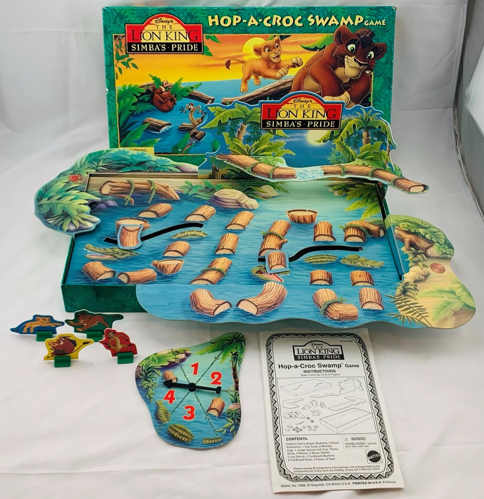 The Lion King: Simba's Pride – Hop-a-Croc Swamp Game - 1998 - Mattel 