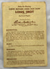 Long Shot Game - 1962 - Parker Brothers - Good Condition