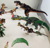 Jurassic Park Tyrannosaurus Rex, Triceratops, and Velociraptors 3D Puzzles  - 1993 - Milton Bradley - Very Good Condition