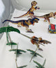Jurassic Park Tyrannosaurus Rex, Triceratops, and Velociraptors 3D Puzzles  - 1993 - Milton Bradley - Very Good Condition