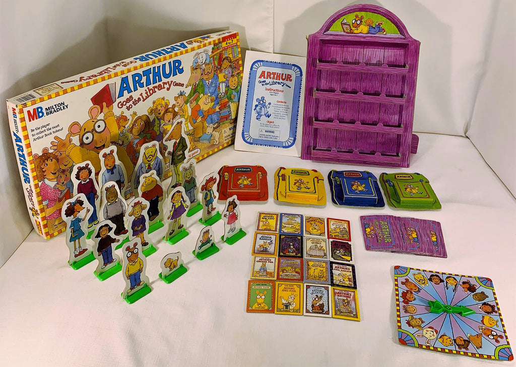 Arthur Goes to the Library Game 1996 Milton Bradley Great Condit