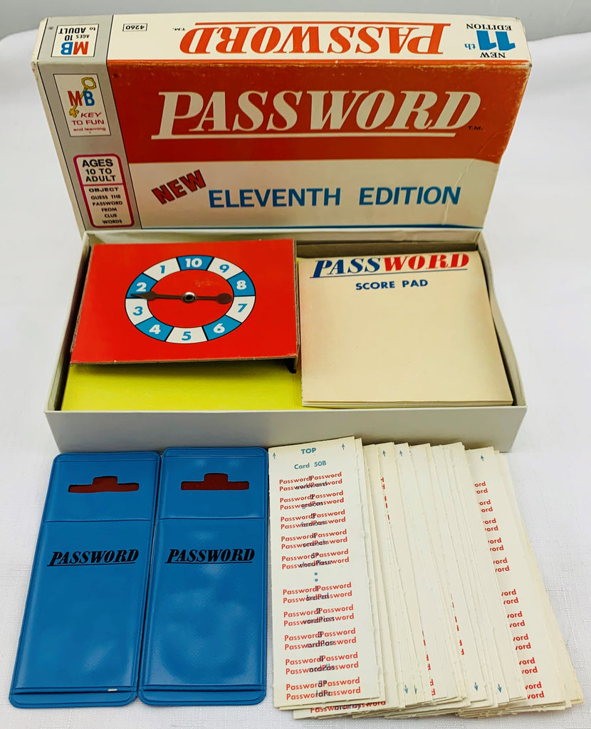 Password Game 11th Edition - 1969 - Milton Bradley - Great