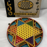 2 in 1 Chinese Checkers and Checkers - Northwestern Products - Great Condition