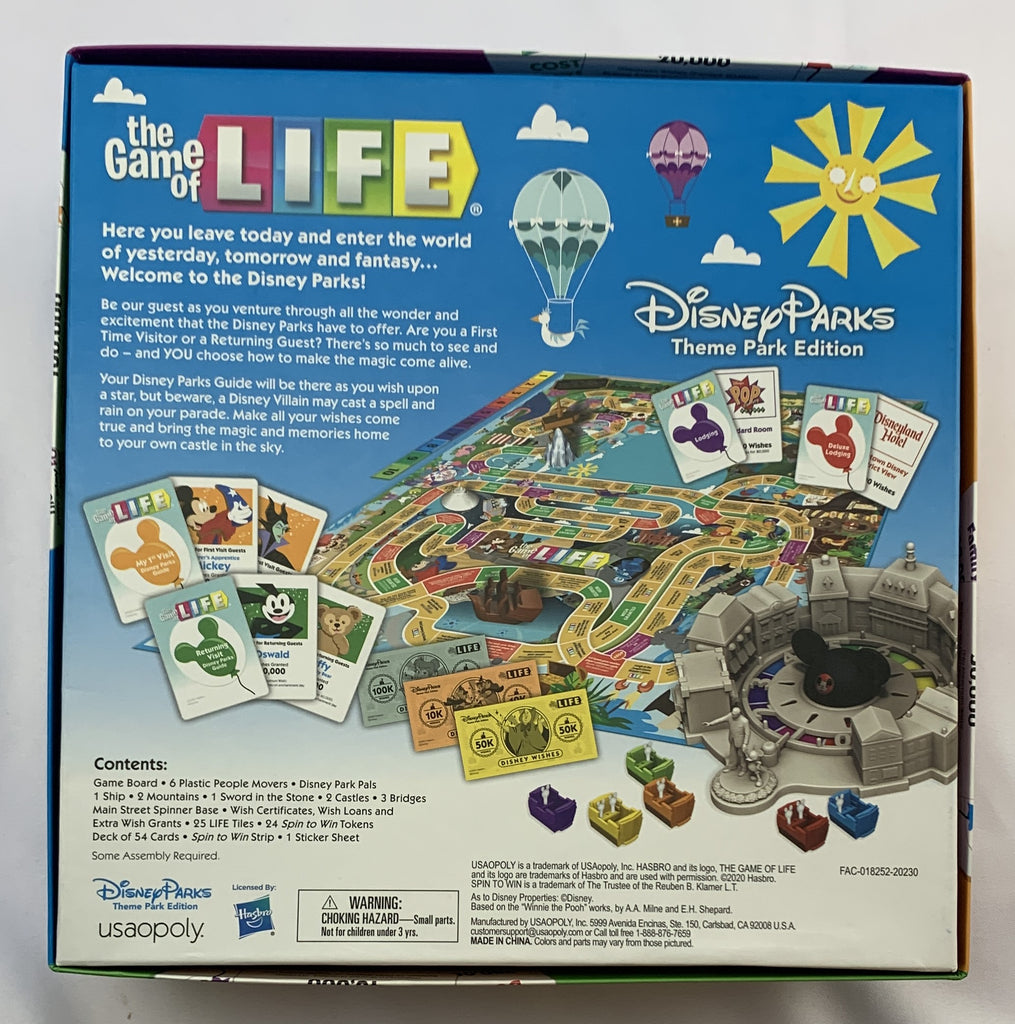 The Game of LIFE – Disney Parks Theme Park Edition