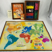Risk Wood Bookshelf Game - 2005 - Hasbro - Great Condition