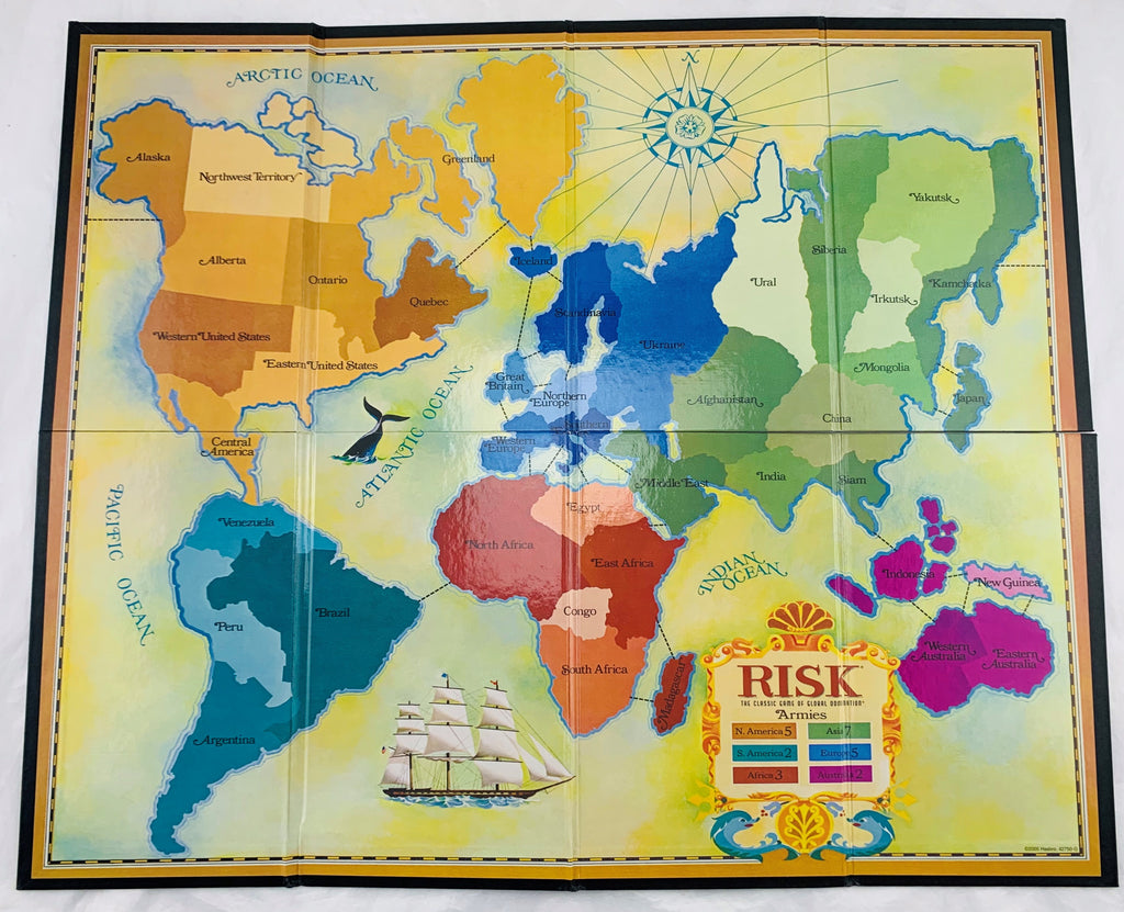 Risk Wood Bookshelf Game - 2005 - Hasbro - Great Condition | Mandi's ...