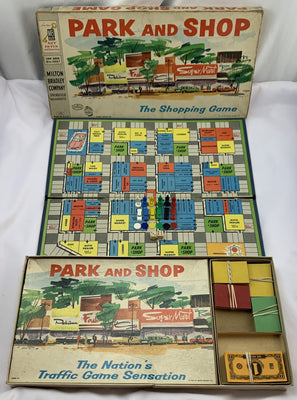 Park and Shop Game - 1960 - Milton Bradley - Good Condition