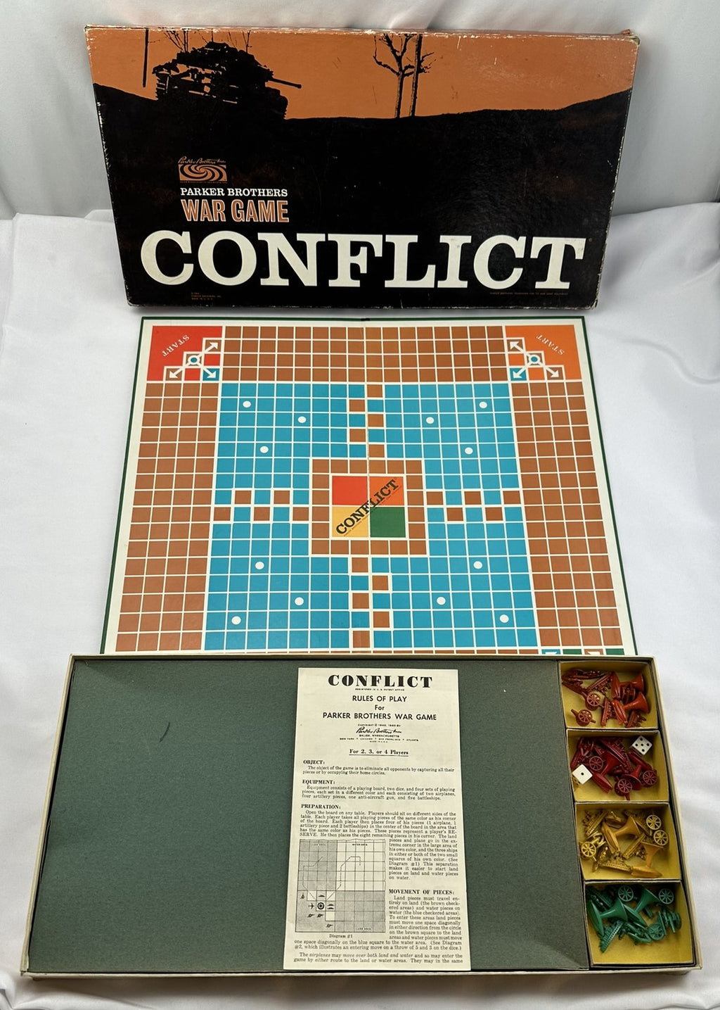 Conflict Game - 1964 - Parker Brothers - Great Condition