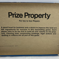 Prize Property Game - 1974 - Milton Bradley - Never Played New Old Stock