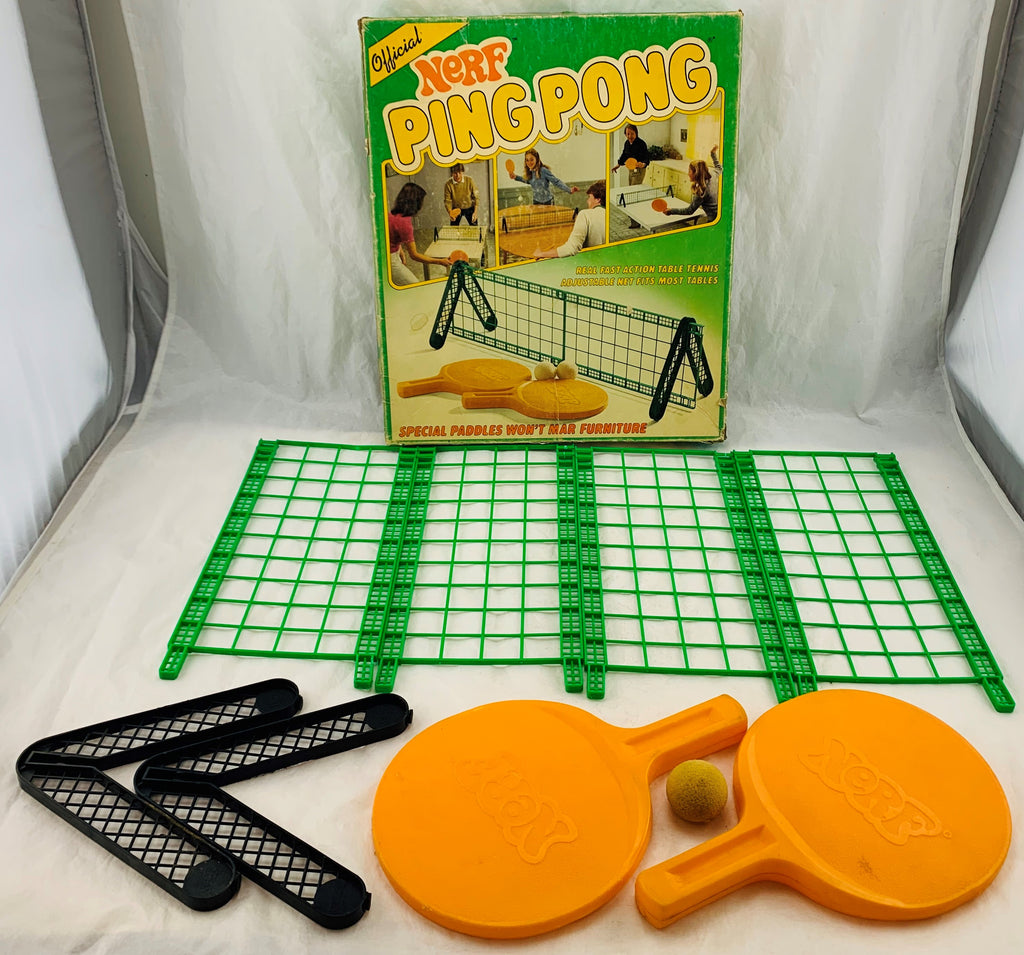 Nerf Ping Pong Set - 1982 - Parker Brothers - Good Condition