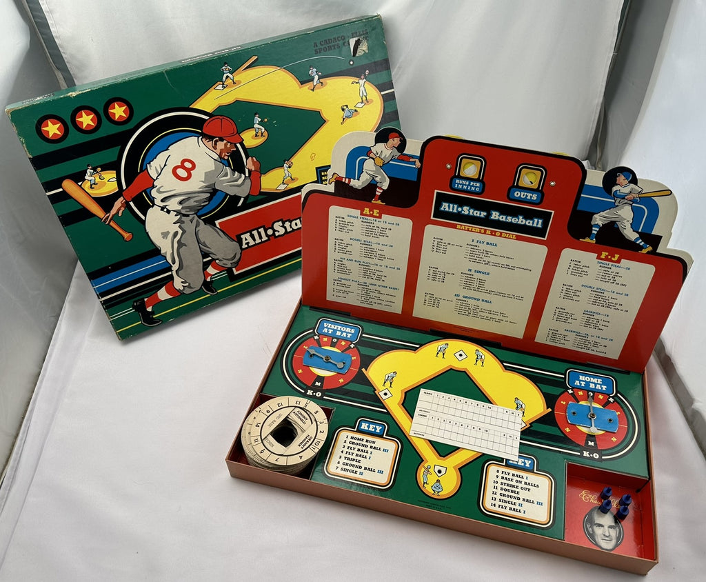 All Star Baseball Board Game 1957 Cadaco Great Condition
