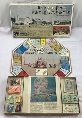 Rich Farmer Poor Farmer Board Game - 1977 - Great Condition