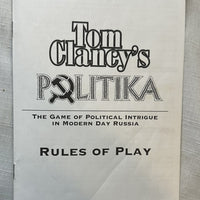 Tom Clancy's Politika Game - 1997 - Red Storm Entertainment - Great Condition