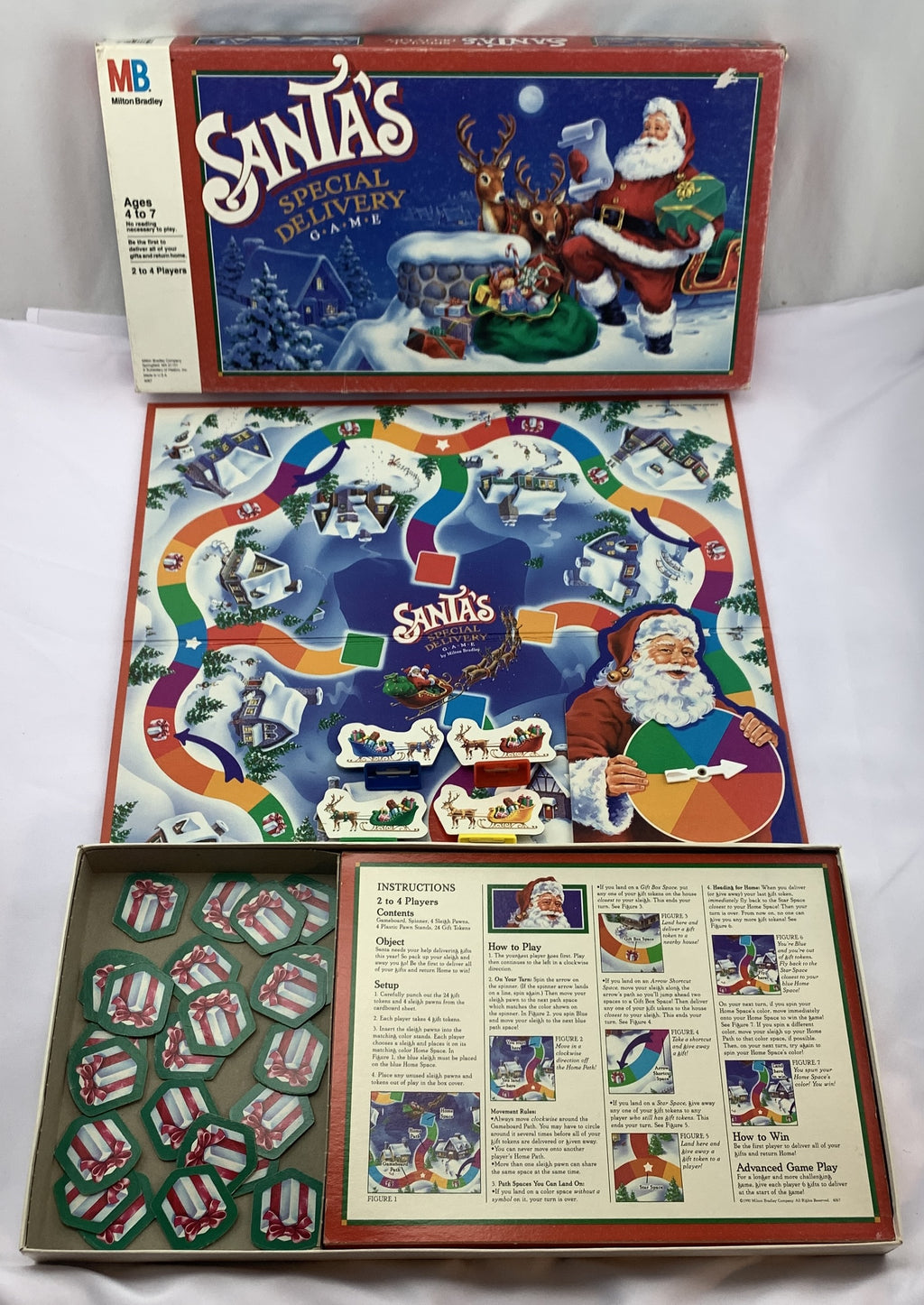 Santa's Special Delivery Game - 1983 - Milton Bradley - Great Condition