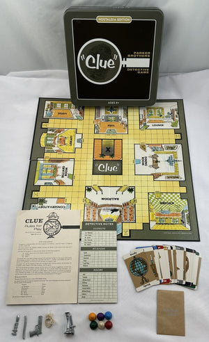 Clue Nostalgia Game - 2012 - Parker Brothers - Great Condition