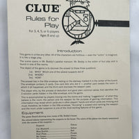 Clue Nostalgia Game - 2012 - Parker Brothers - Great Condition