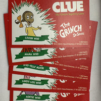 Dr. Seuss The Grinch Game of Clue - 2022 - Hasbro - Great Condition