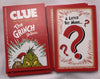Dr. Seuss The Grinch Game of Clue - 2022 - Hasbro - Great Condition