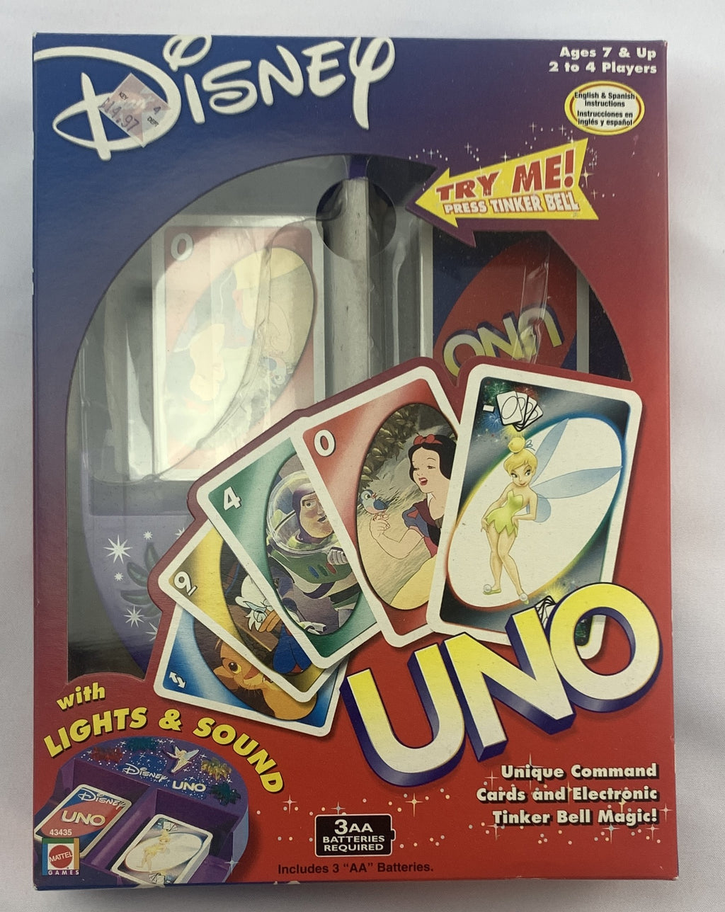 Disney Uno Game - 2002 - Mattel - New/Sealed