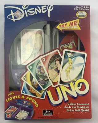 Disney Uno Game - 2002 - Mattel - New/Sealed