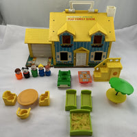 Fisher Price Little People Family Play House - 1969 - Very Good Condition