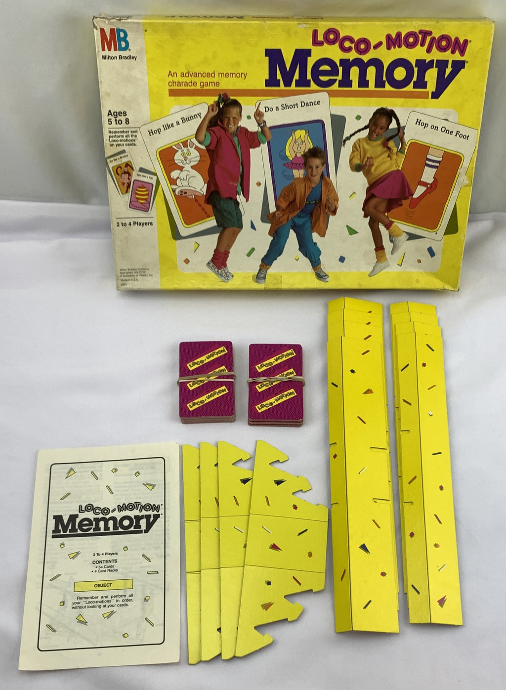 Loco Motion Memory Game - 1986 - Milton Bradley - Very Good Condition