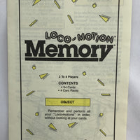 Loco-Motion Memory Game - 1986 - Milton Bradley - Very Good Condition