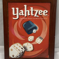 Yahtzee Bookshelf Edition Wood Bookshelf - 2005 - Milton Bradley - Great Condition