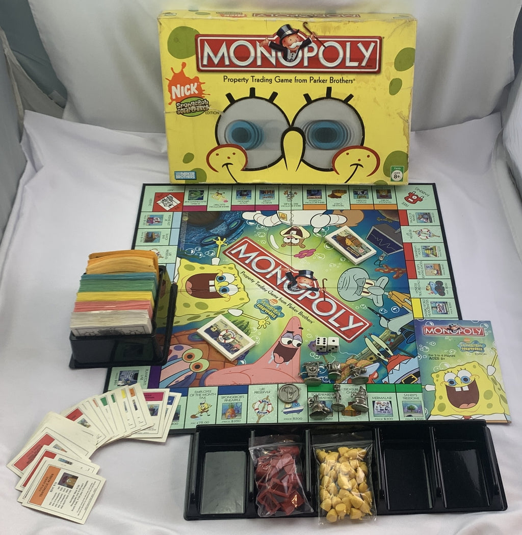 Spongebob Monopoly Game - 2005 - Parker Brothers - Good Condition