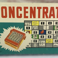 Concentration Game 3rd Edition - 1960 - Milton Bradley - Very Good Condition