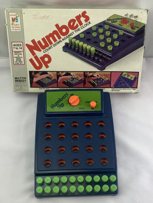 Numbers Up Game - 1975 - Milton Bradley - Good Condition