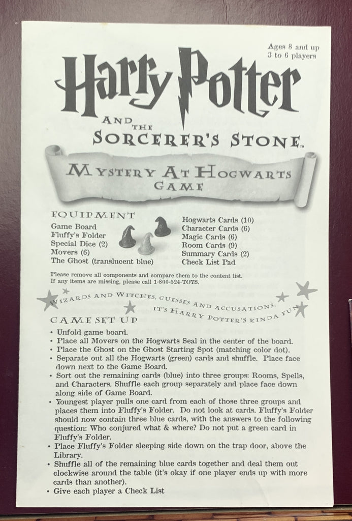 Harry Potter and the Sorcerer's Stone: Mystery at Hogwarts game. This 2000 board  game plays very similarly to C…