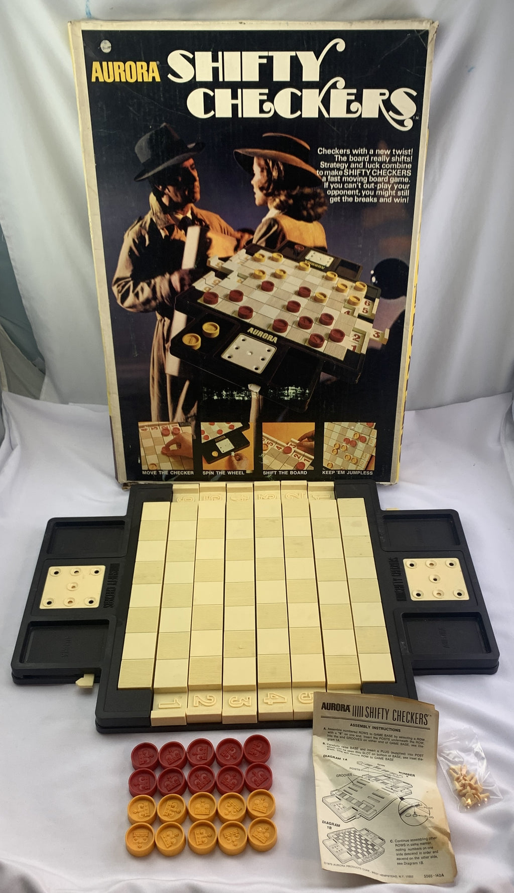 Shifty Checkers Game - 1973 - Aurora - Great Condition
