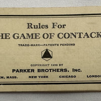 Contack Game - 1939 - Parker Brothers - Good Condition