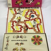 Quick Draw McGraw Board Game - 1981 - Milton Bradley - New Old Stock Unpunched