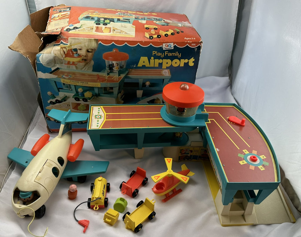 Family Airport Playset Fisher Price Airport 1972 FISHER PRICE 1972