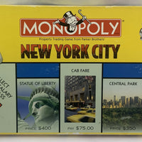 New York City Monopoly Board Game - 2001 - USAopoly - Very Good Condition