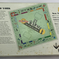 New York City Monopoly Board Game - 1996 - USAopoly - Very Good Condition