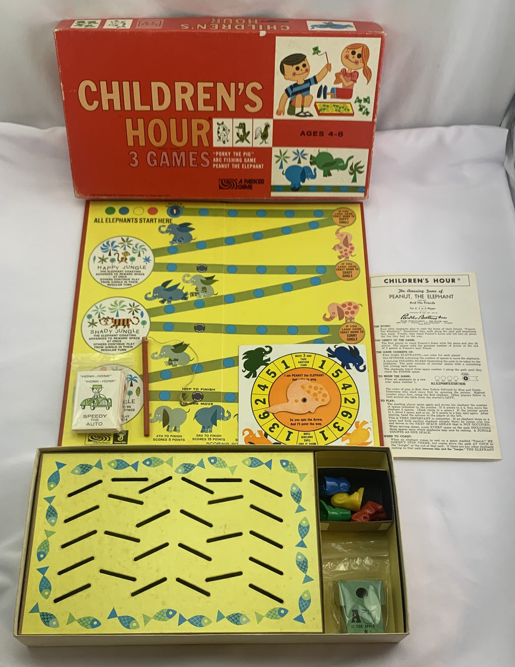Children's Hour Board Game - 1974 - Parker Brothers - Great Condition