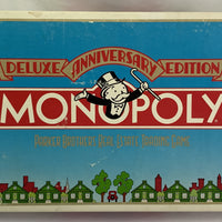 Deluxe Monopoly Game (White Box) - 1984/91 - Parker Brothers - Very Good Condition