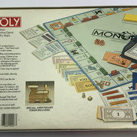 Deluxe Monopoly Game (White Box) - 1984/91 - Parker Brothers - Very Good Condition