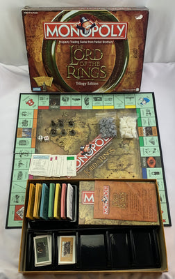 Lord of the Rings Trilogy Monopoly - 2003 - Parker Brothers - Good Condition