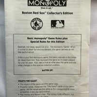 Boston Red Sox Collectors Monopoly - 2000 - USAopoly - Great Condition